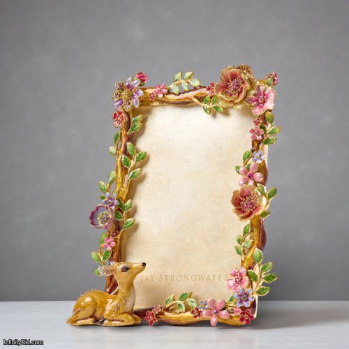 Jay Strongwater Willow Deer Picture Frame - Natural SKU: SPF5894-280
