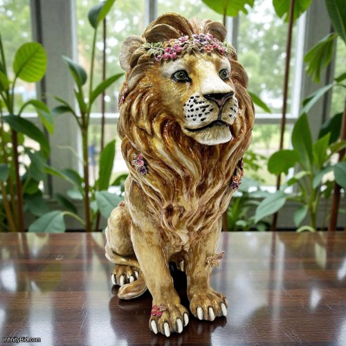 Jay Strongwater Zar Majestic Lion Figurine SKU: SDH1984-474