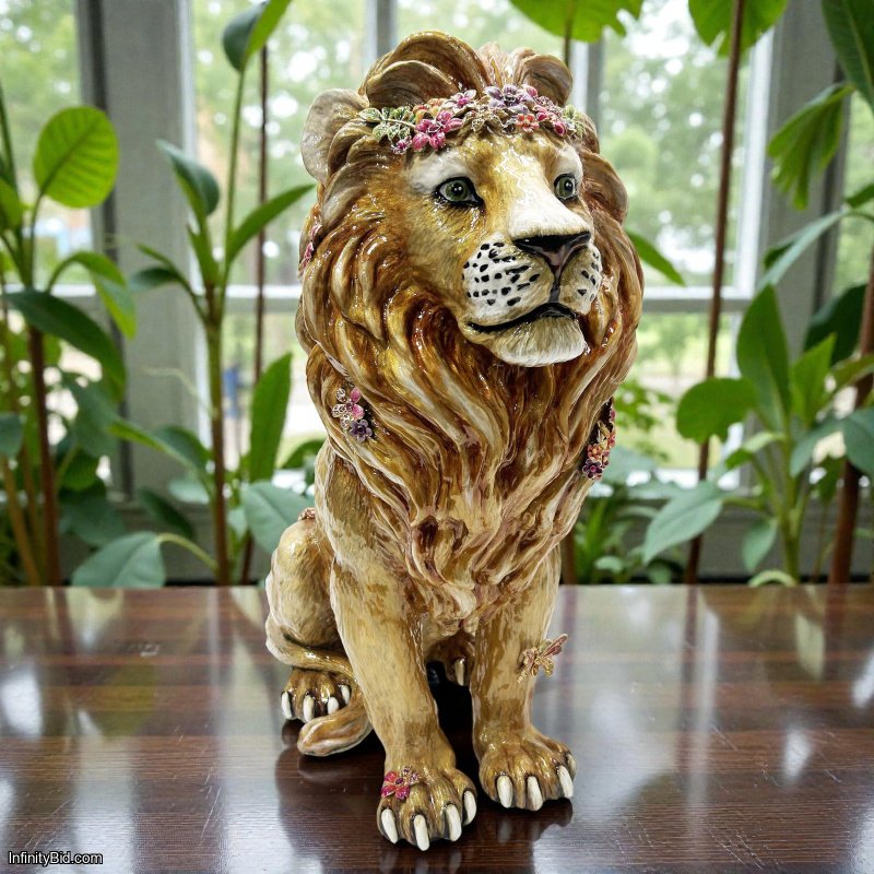 Jay Strongwater Zar Majestic Lion Figurine SKU: SDH1984-474