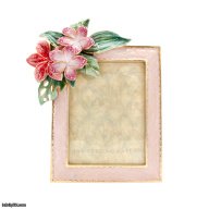 Jay Strongwater Amara Tropical Flower 3 x 4 Picture Frame SKU: SPF5914-256