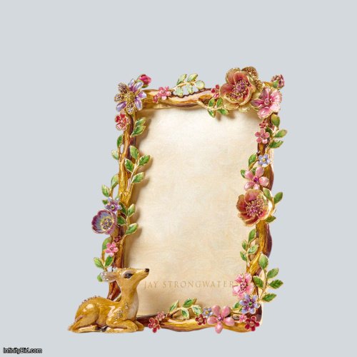 Jay Strongwater Willow Deer 5" x 7" Frame – Natural SKU: SPF5894-280