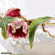Jay Strongwater Cornelis Dutch Floral Glass Bowl SDH2545-256