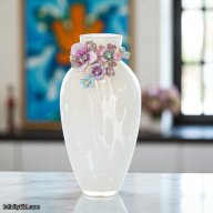 Jay Strongwater Eliana Bouquet Vase – Limited Edition Art Glass Masterpiece SKU: SDH2553-256