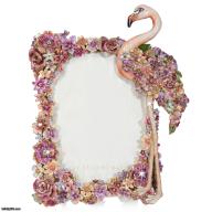 Jay Strongwater Agnes Floral Flamingo Frame SPF5901-256