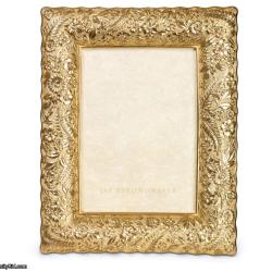 Jay Strongwater Katerina Ruffle Edge Floral 5x7 Inch Frame Gold SPF5820-292