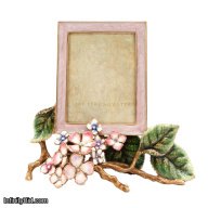 Jay Strongwater Colbie Hydrangea 3"x4" Frame — Pink Crystal SKU: SPF5828-280