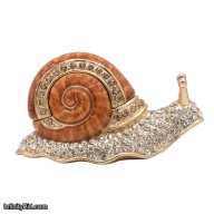 Jay Strongwater Serene Snail Keepsake Box SDH7489-256