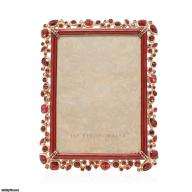 Leslie Bejeweled 5 x 7 Frame - Ruby JAY STRONGWATER SPF5844-224