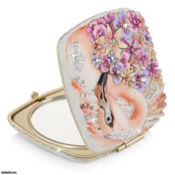 Lily Floral Flamingo Compact JAY STRONGWATER SCB8090-256
