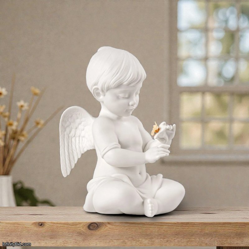 Lladró “Angel with Flower” Sculpture SKU: 01009789