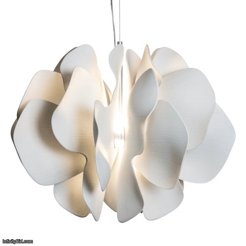 Lladro Nightbloom Hanging Lamp 60cm – White Edition SKU: 01023983