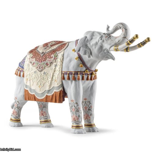 Lladro Oriens Elephant Sculpture. Limited Edition SKU: 01002040