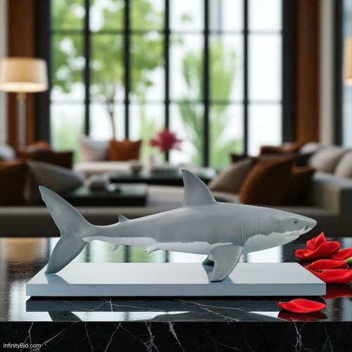 Lladro White Shark Porcelain Figurine SKU: 01008470