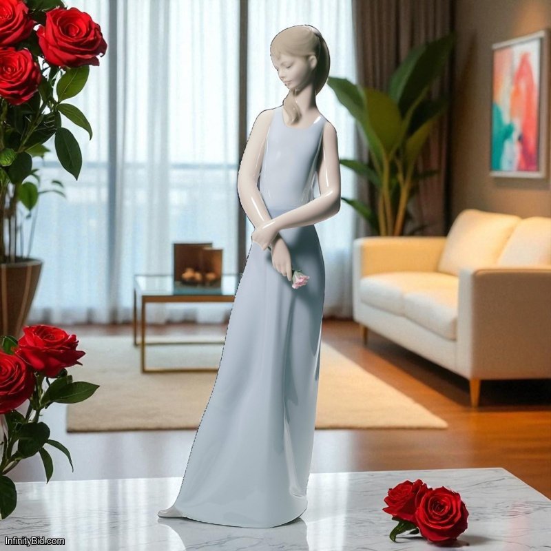 Lladró 01008583 – The Lady of the Rose (Blue)