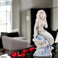 Lladro Ocean’s Little Mermaid Figurine – Handcrafted Porcelain Fantasy Art 01008998