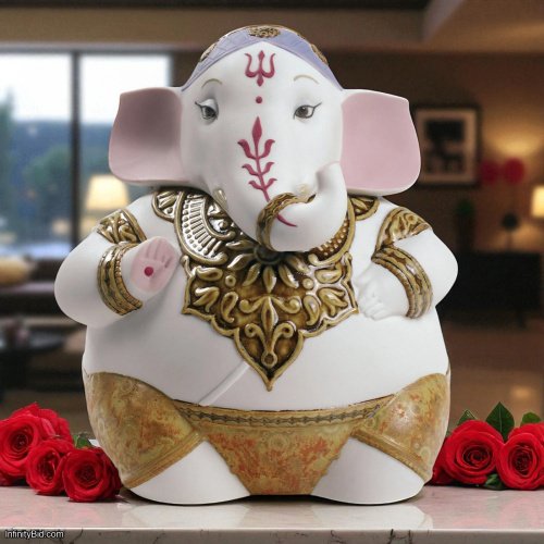 Lladró Lord Ganesha Porcelain Figurine – Limited Edition SKU: 01009150