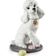 Lladro – Poodle with Mochis Dog Figurine  SKU: 01009472