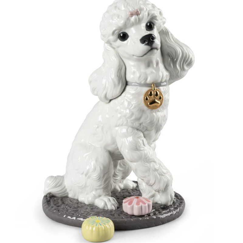 Lladro – Poodle with Mochis Dog Figurine  SKU: 01009472