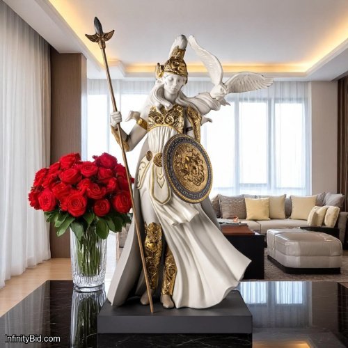 Lladro Athena Sculpture – Porcelain Tribute to the Goddess of Wisdom (SKU: 01009754)