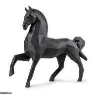 Lladro Horse Sculpture – Matte Black SKU: 01009796