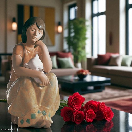 Lladro “A Comforting Friend” Retired Porcelain Figurine SKU: 01012380