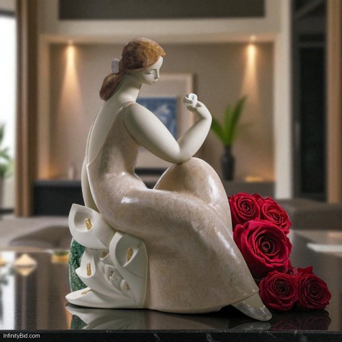 Lladro Lady with Lilies II – RETIRED Collectible Figurine SKU: 01012464