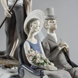 Lladro In The Gondola Couple Sculpture Numbered Edition 01001350