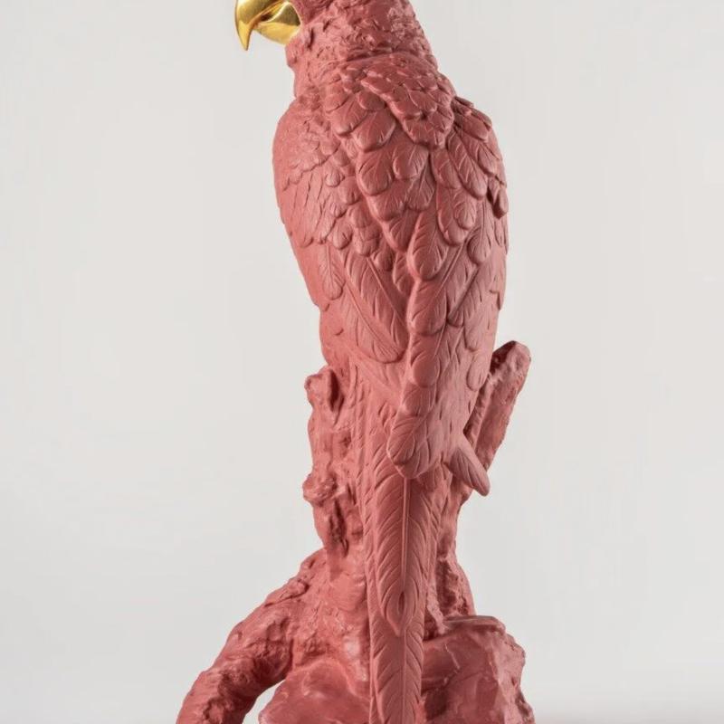 Macaw bird Sculpture. Red-Gold. Limited Edition 01009690 Lladro