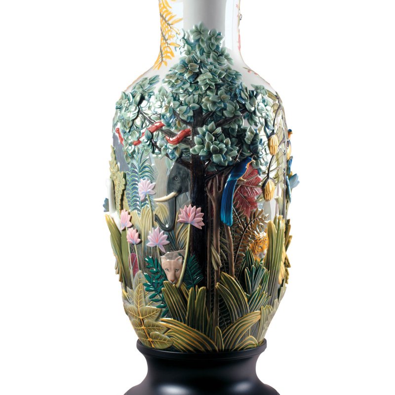 Lladro Paradise Vase Animal Life High Porcelain Limited Edition 01002003 New
