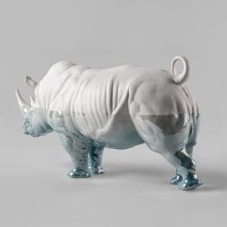 Lladro Rhino - Underwater Sculpture 01009739