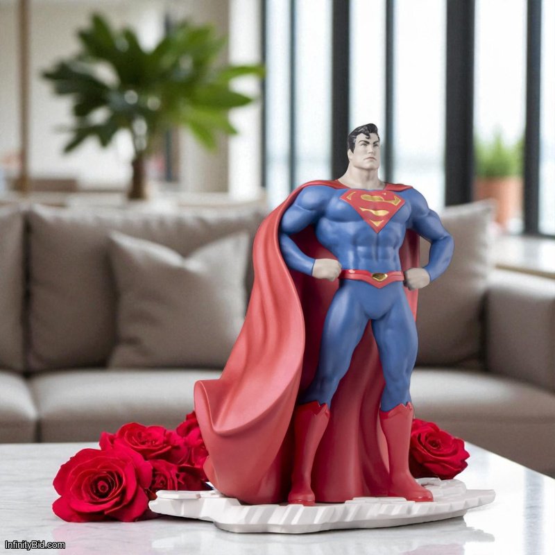 Lladró Superman Porcelain Sculpture – Limited Edition of 500 - SKU: 01009777
