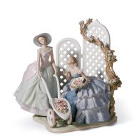 Lladro "Garden of Romance" Fine Porcelain Sculpture SKU: 01001880
