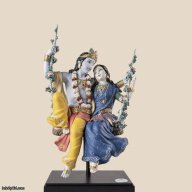 Lladró Radha Krishna Swing Ltd Ed High Porcelain Sculpture Jhulan 01002036