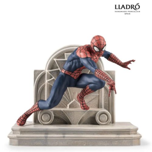 Lladro Spider Man Sculpture Marvel Porcelain Statue Limited Ed 01009818 New