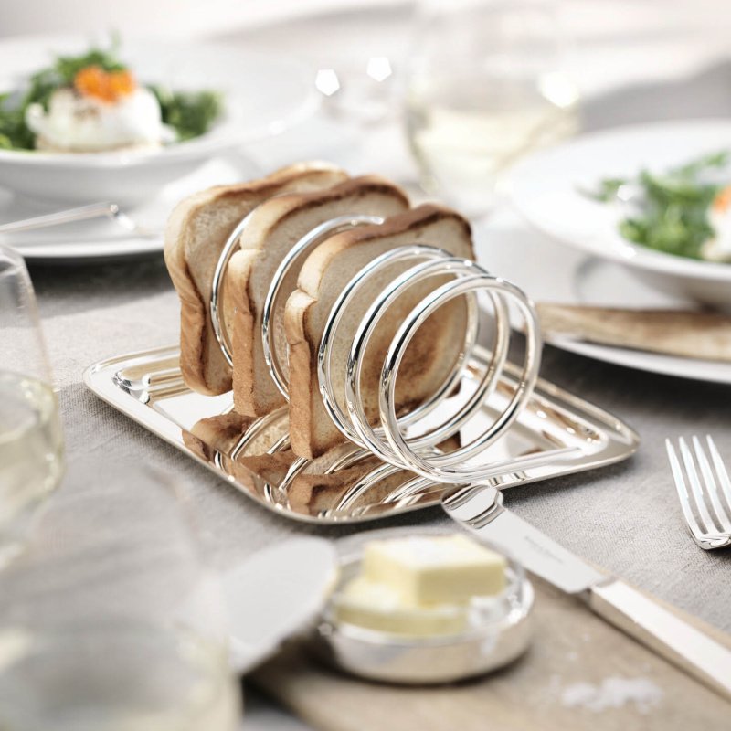 Robbe and Berking Silverplated Toast Server – Luxury Tableware – 16.5 cm – SKU: RB-TOAST-SERVER
