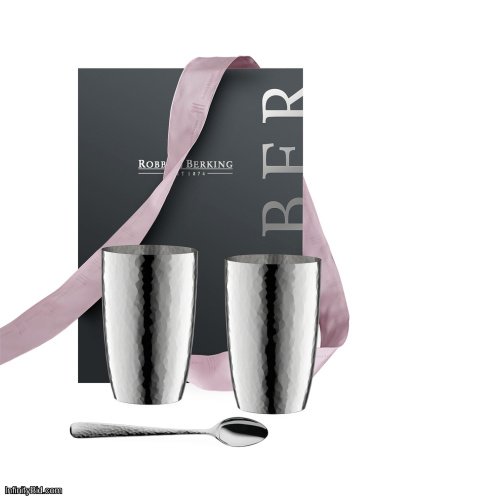 Robbe & Berking Martelé Longdrink Gift Set – 90g Silver-Plated