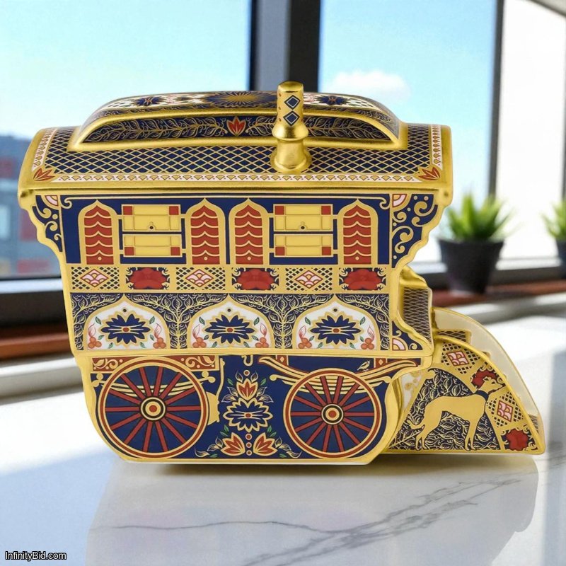 Royal Crown Derby Old Imari Solid Gold Band Vardo – Fine Bone China Collectible SKU: PAPBOX62931