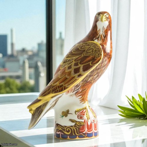 Royal Crown Derby Golden Eagle Figurine – Limited Edition Fine Bone China SKU: PAPLIM62573