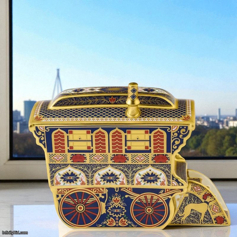 Royal Crown Derby Old Imari Solid Gold Band Vardo – Fine Bone China Collectible SKU: PAPBOX62931