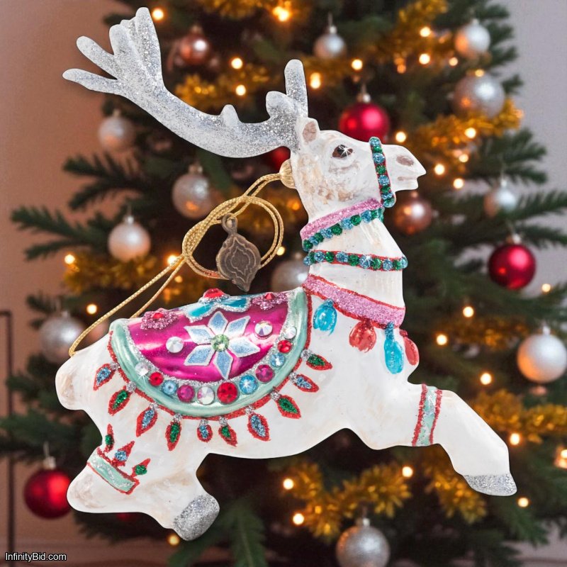 Jay Strongwater Cupid Glass Ornament SKU: SDH20028-250