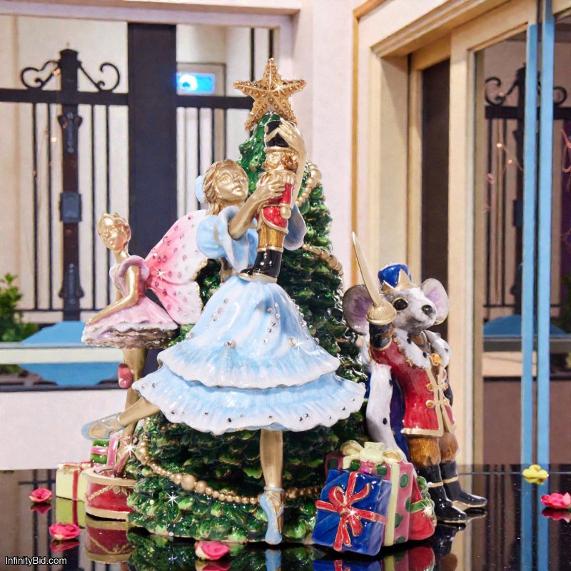 Jay Strongwater Nutcracker Suite Music Box  SKU: SDH2607-250