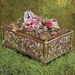 Jay Strongwater Genevieve Grand Floral Chest Flora & Fauna SDH7317-456