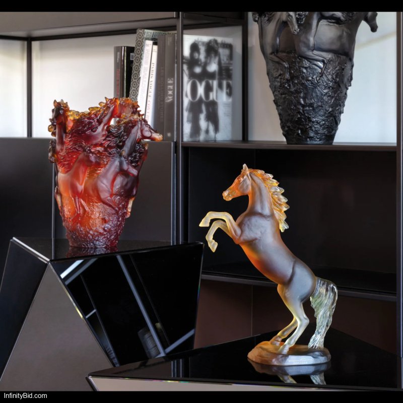 DAUM Cavalcade Large Vase – Amber SKU: 05358