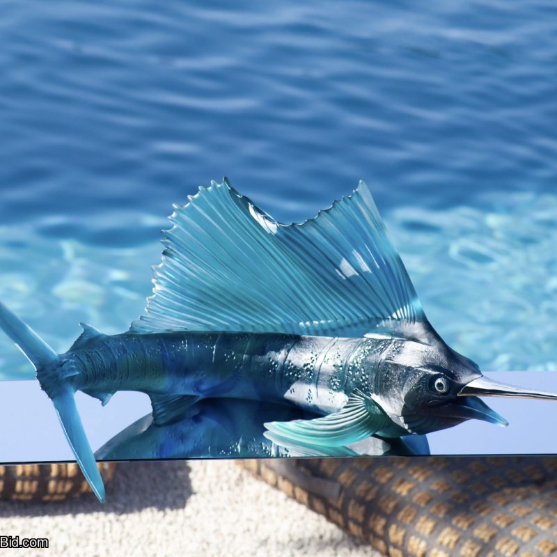 Daum Maya – Emperor Sailfish Sculpture Limited Edition of 50  SKU: 05825