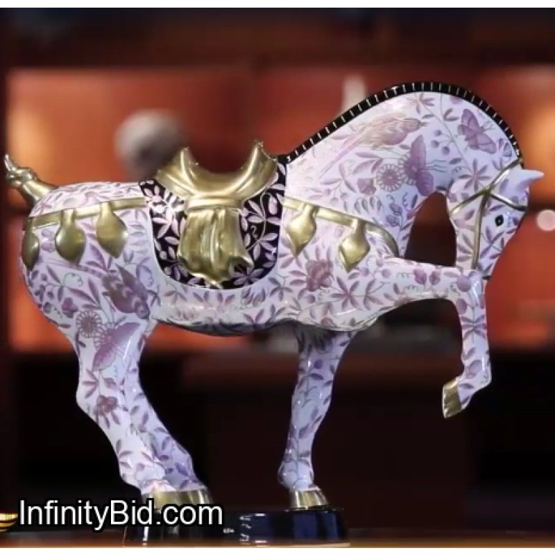 HEREND "CELESTIAL" TANG HORSE – 200TH ANNIVERSARY UNIQUE EDITION (1/1) – SIGNED BY ASTRONAUTS