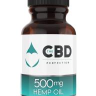 The CBD Perfection 500mg Organic Hemp Oil Infused with Coconut Oil, Omega-3, Omega-6, and Omega-9 Fatty Acids, Vitamin E, Premium Pain, Stress, Joint, Sleep Support