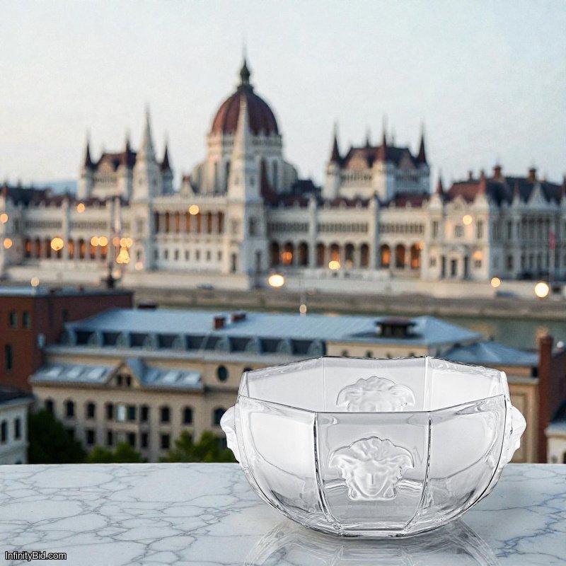 Versace Medusa Lumiere Crystal Bowl – 20.3 cm Versace Medusa Lumiere Crystal Bowl – 20.3 cm