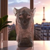 Daum Panther Head by Patrick Villas – Limited Edition Crystal Sculpture