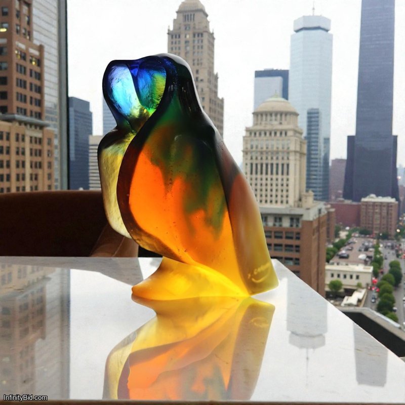 Daum × Xavier Carnoy — “Love Owl” Sculpture SKU: 03722