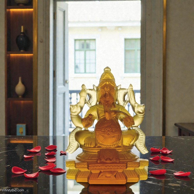 Daum Ganesha Sculpture – Limited Edition of 888  SKU: 03795